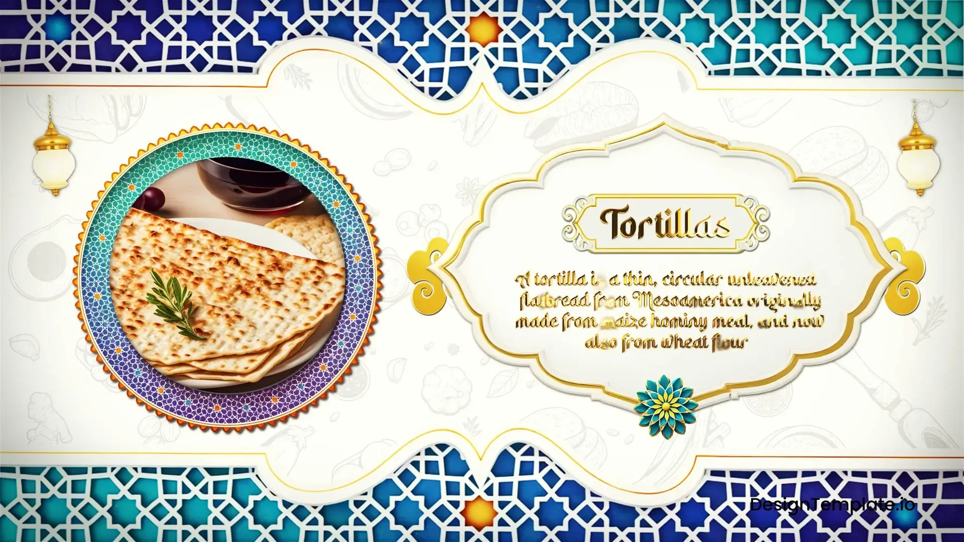 Traditional Arabic Food Presentation Slideshow